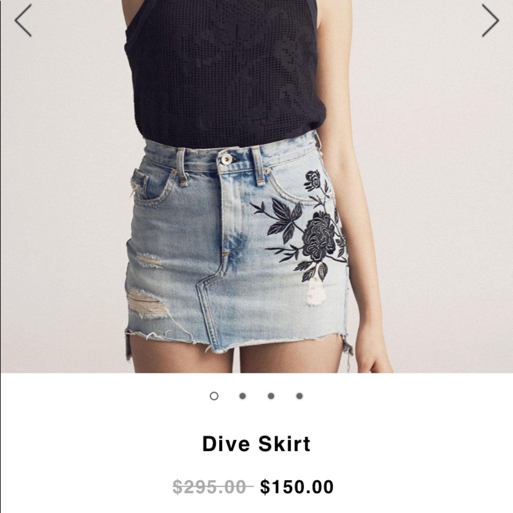 Rag & Bone Denim Skirt